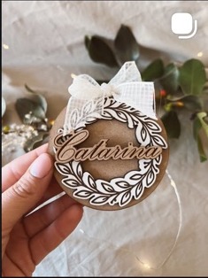 Bola de Natal com o nome Catarina